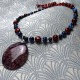 semi-precious stone pendant necklace