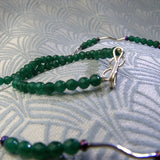 gemstones and sterling silver necklace clasp