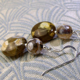 sterling silver and jasper earrings