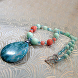 handmade gemstone pendant necklace uk crafted