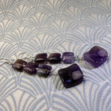 long purple amethyst earrings