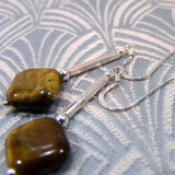 semi-precious gemstone earrings uk