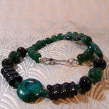 green jasper necklace handmade uk