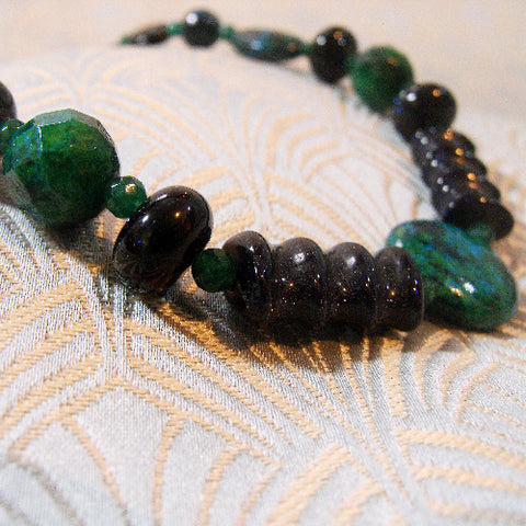 semi-precious handmade jewellery sale, sale necklace A29