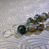 blue agate gemstone beads, semi-precious stone jewellery uk