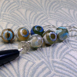 blue agate gemstone beads