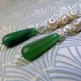 green agate gemstone beads, gemstone jewellery