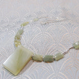 unique jade sterling silver necklace