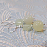 jade semi-precious gemstone earrings