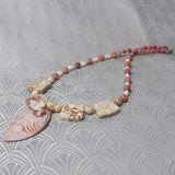 handcrafted agate necklace with a pendant