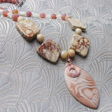 unique handcrafted agate gemstone pendant necklace design