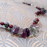 semi-precious fluorite gemstone beads