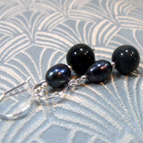 blue tigers eye earrings uk, semi-precious gemstone jewellery sale uk, handmade sale jewellery