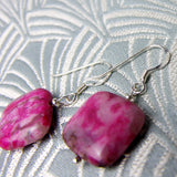 Short drop semi-precious earrings, short drop semi-precious earrings, handmade earrings handmade BB23