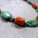 turquoise coral gemstone beads