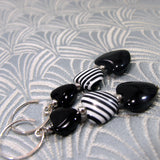 unique earrings handmade heart beads