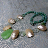 chunky green statement necklace uk
