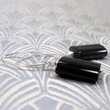 stylish black onyx earrings