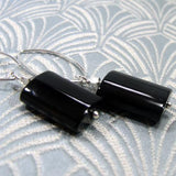 handmade black onyx gemstone earrings uk