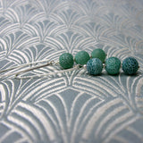 long green earrings, green gemstone jewellery