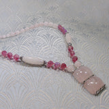 rose quartz necklace uk