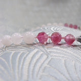 rose quartz semi-precious stone beads