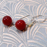 gemstone drop earrings handmade uk