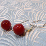 semi-precious gemstone handmade earrings
