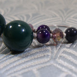 green agate gemstone beads
