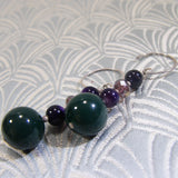 handmade jewellery sale online, online gemstone jewellery sale uk, green agate earrings