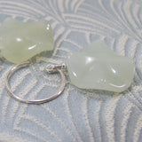 sterling silver jade earrings