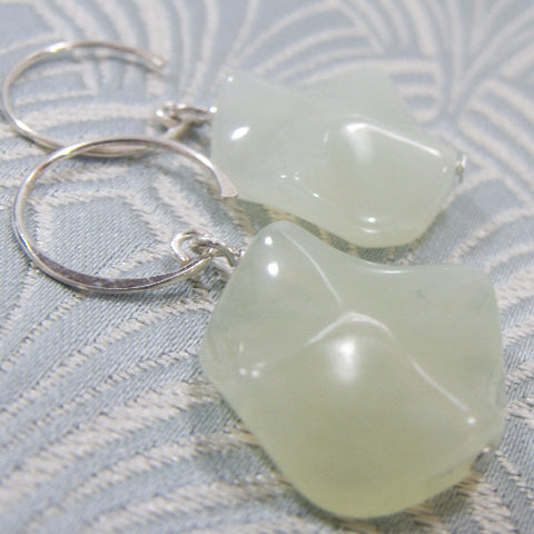 Semi-Precious Gemstone Jade Earrings