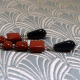 long drop jasper earrings uk