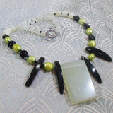 unique jade semi-precious gemstone necklace