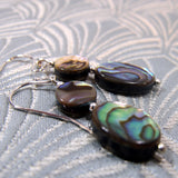 paua shell earrings