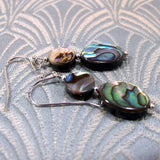 paua shell drop earrings