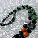 long handcrafted necklace uk, long semi-precious handcrafted necklace