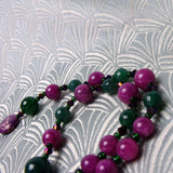 chunky green beads