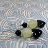 jade handmade gemstone earrings