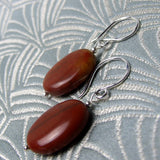semi-precious stone earrings handmade jasper