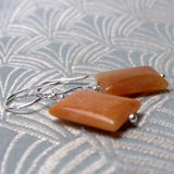 orange semi-precious earring jewellery
