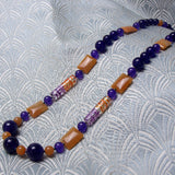 long purple amethyst necklace design