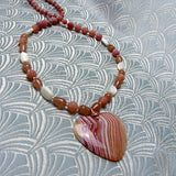 handmade semi-precious pendant necklace uk