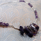 handmade amethyst necklace uk