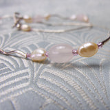 pink rose quartz semi-precious bead