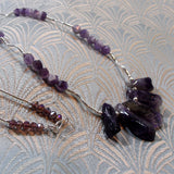semi-precious amethyst gemstone jewellery necklace