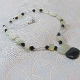 jade semi-precious stone necklace design