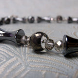 grey crystal beads