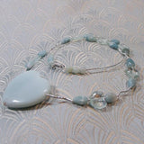 semi-precious amazonite gemstone necklace