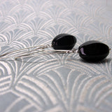 long black statement earrings handmade uk